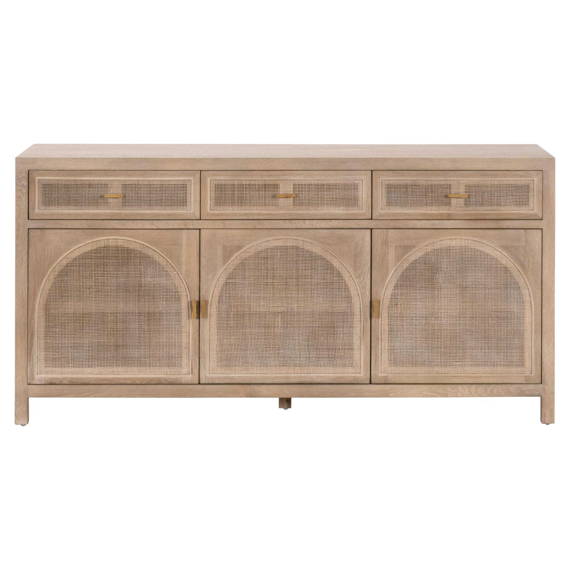 Cane Media Sideboard, Cabinets & Sideboard by Essentials for Living, 63" width x 31.5" height x 18" depth View 1