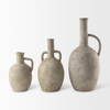 Zenni  Warm Beige Ceramic Vase, by Mercana, 6.1" length x 6.1" width x 12.01" height thumbnail 10