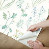 Alpine Botanical Blue Peel & Stick Wallpaper thumbnail 4