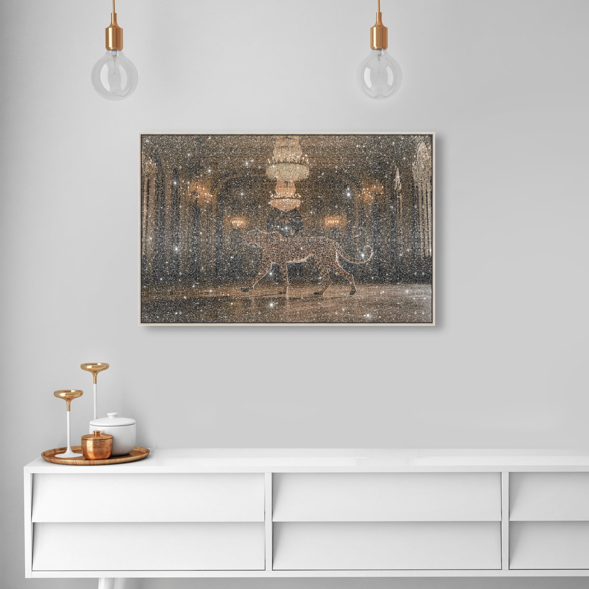 Wild in the Palace (Diamond Dust), Art by Oliver Gal,  36x24 View 3