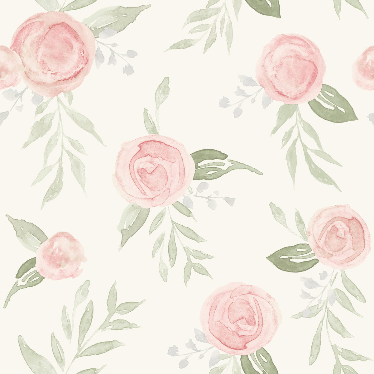 Magnolia Home Watercolor Roses Coral Peel & Stick Wallpaper, by York Wall, 20' length x 1'8.5" width x 0.02" depth