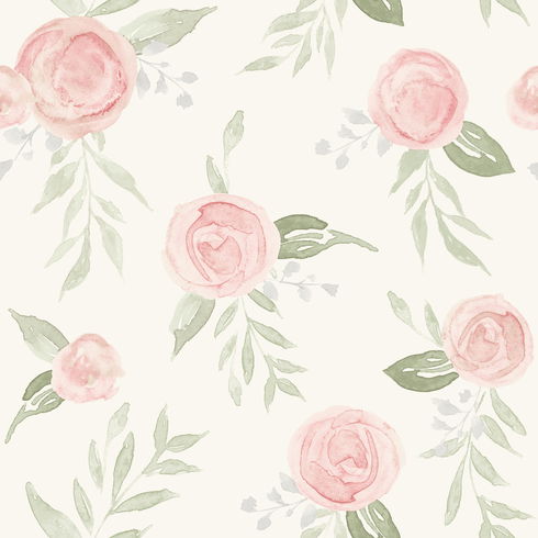 Magnolia Home Watercolor Roses Coral Peel & Stick Wallpaper