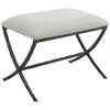 Brisby Gray Fabric Small Bench, Benche by Uttermost, 24" width x 19" height x 16" depth thumbnail 5