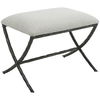 Brisby Gray Fabric Small Bench, Furniture by Uttermost, 24" width x 19" height x 16" depth thumbnail 5