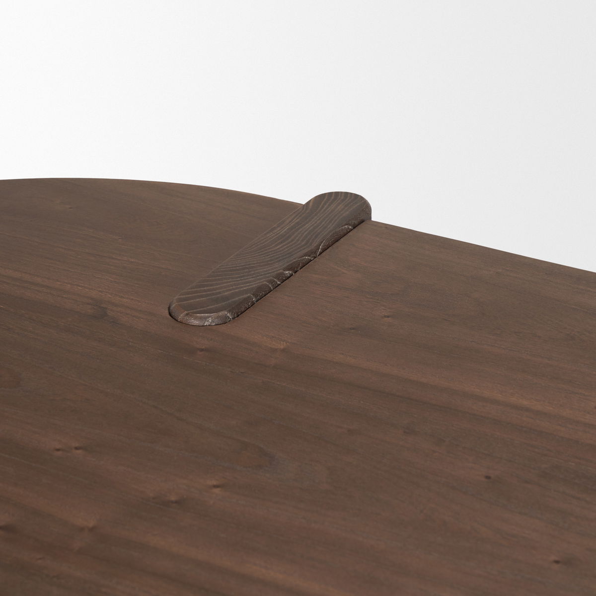 Sohan Dark Brown Elm Wood Oblong Desk, by Mercana, 59" length x 25" width x 30" height View 9