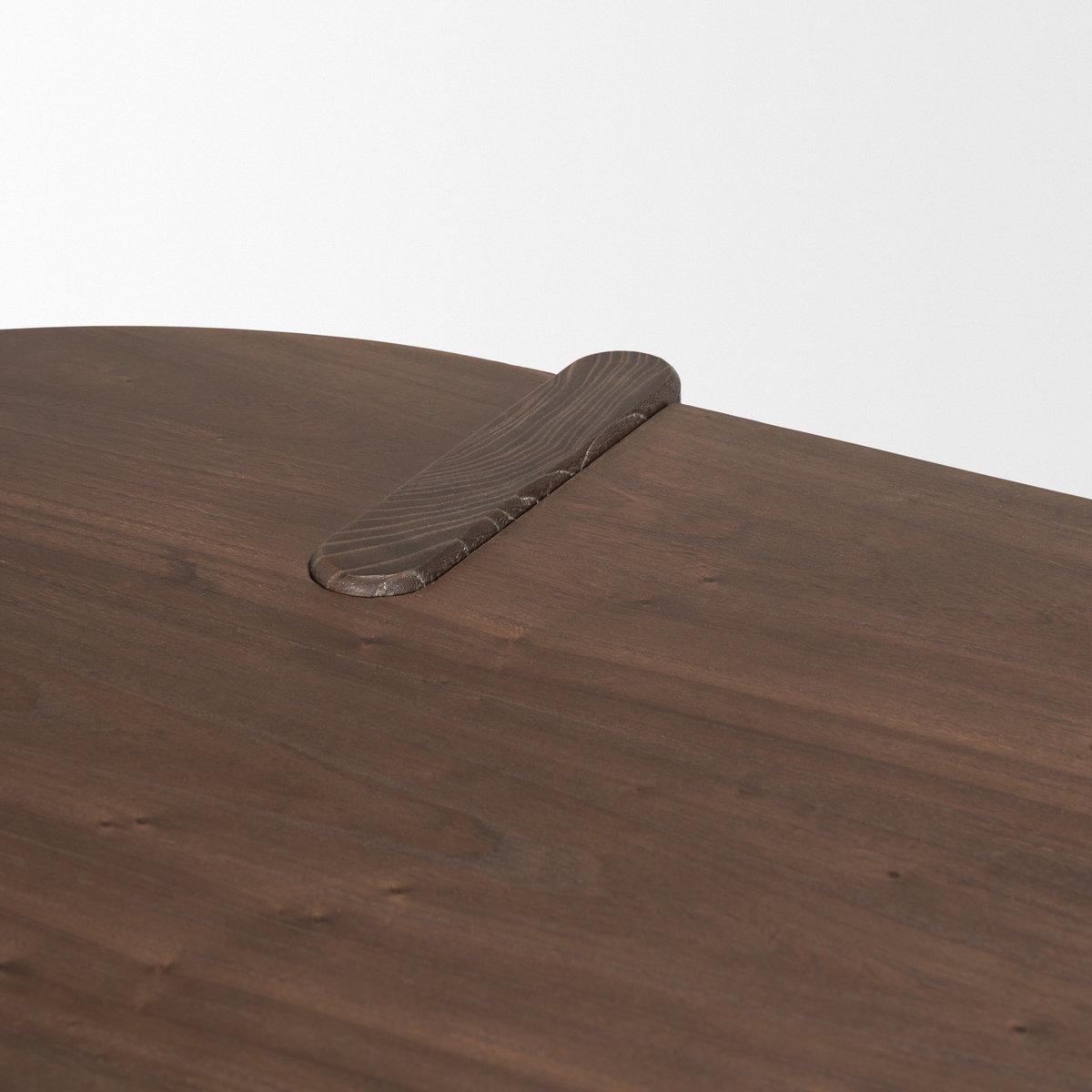 Sohan Dark Brown Elm Wood Oblong Desk, by Mercana, 59" length x 25" width x 30" height View 9