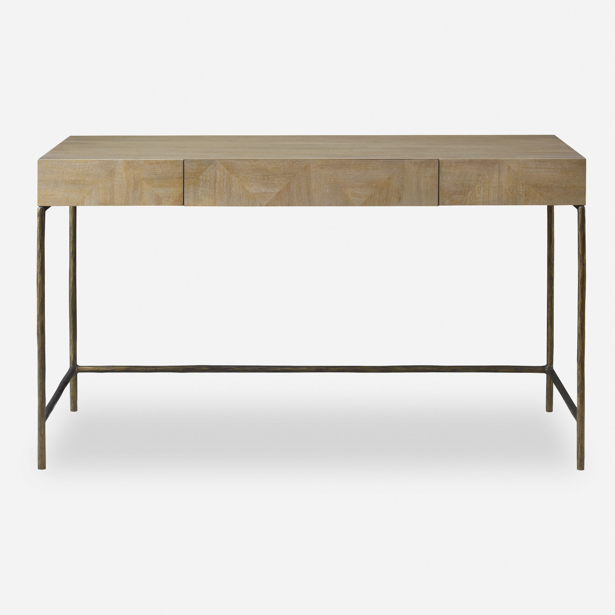 Aristotle Natuiral Wood Modern Desk large image 