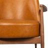 Pindar Armchair, Leather, New Tan, Seating by Sarreid, 30" length x 31" width x 30" height thumbnail 4