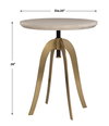 Alice Oak Adjustable Accent Table, Side & End Table by Uttermost, 20" width x 26" height x 20" depth thumbnail 3
