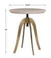 Alice Oak Adjustable Accent Table thumbnail 2
