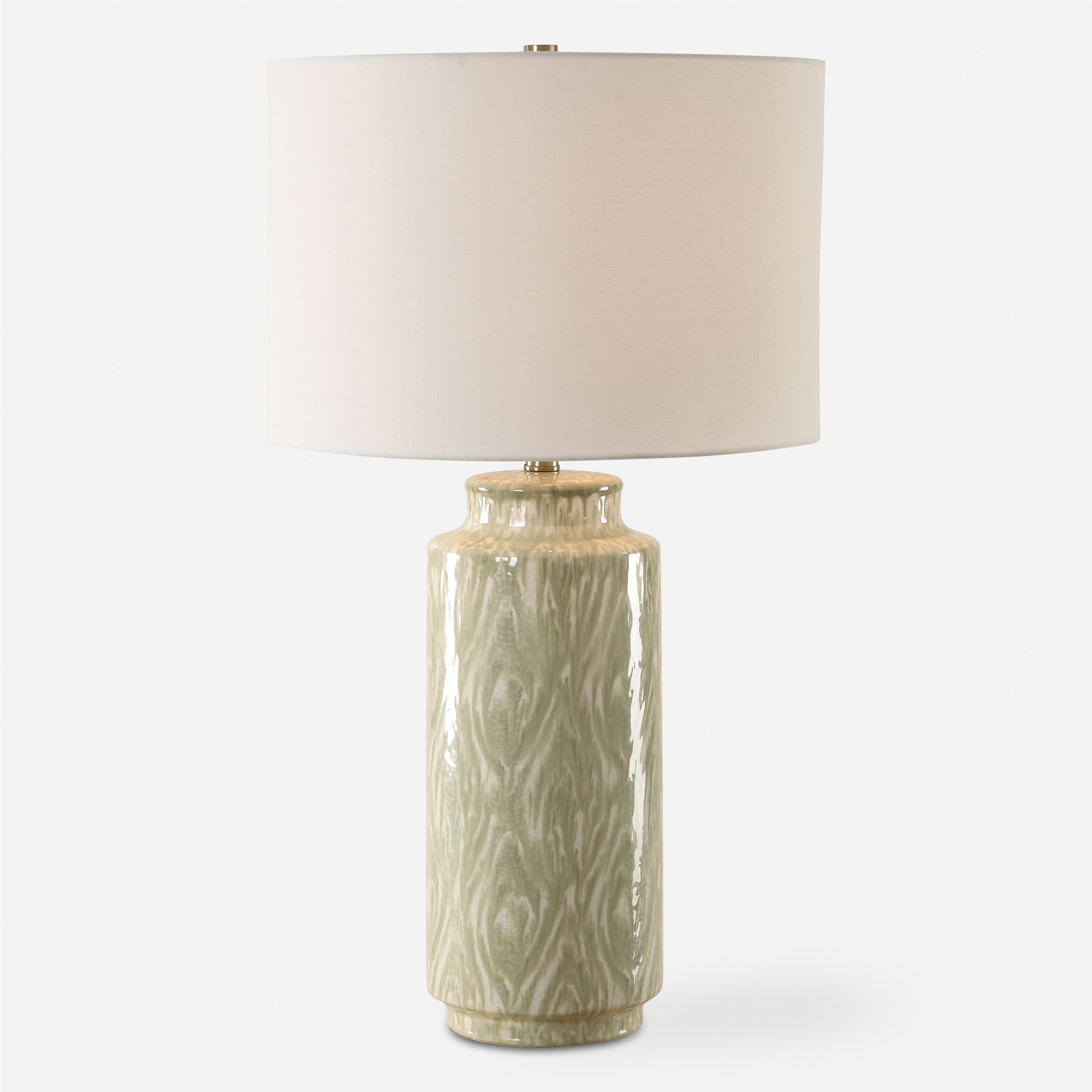Laurel Sage Ceramic Table Lamp, by Uttermost, 16" width x 28" height x 16" depth View 1