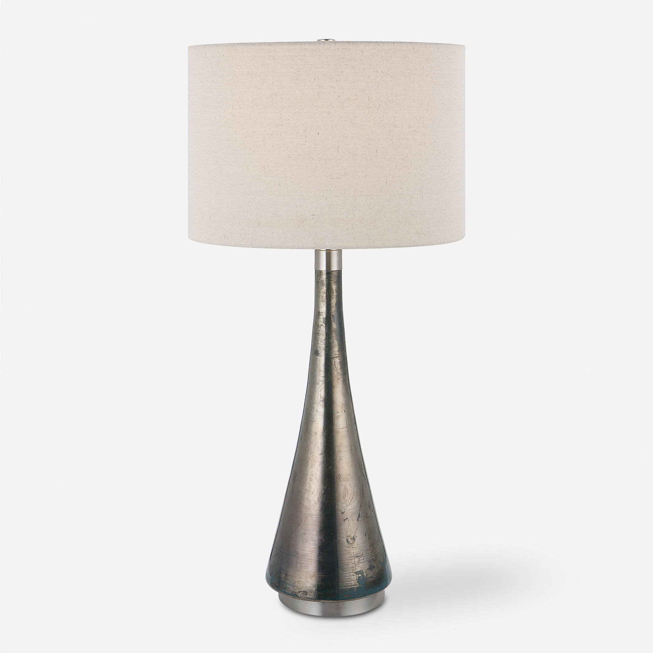 Contour Metallic Glass Table Lamp large image 