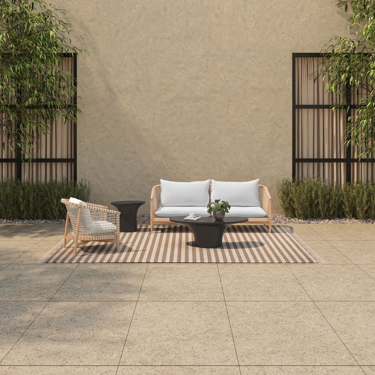 Kuna Outdoor Lounge Chair White, Outdoor Chair by Moe's Home, 2'3.5" width x 2'8" height x 2'6" depth View 7