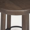 Weldon Dark Brown Wood with Matte Black Metal Counter Stool thumbnail 5