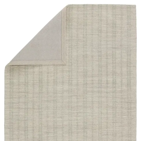 Marietta Handmade Striped Light Gray/ Light Green Area Rug (9