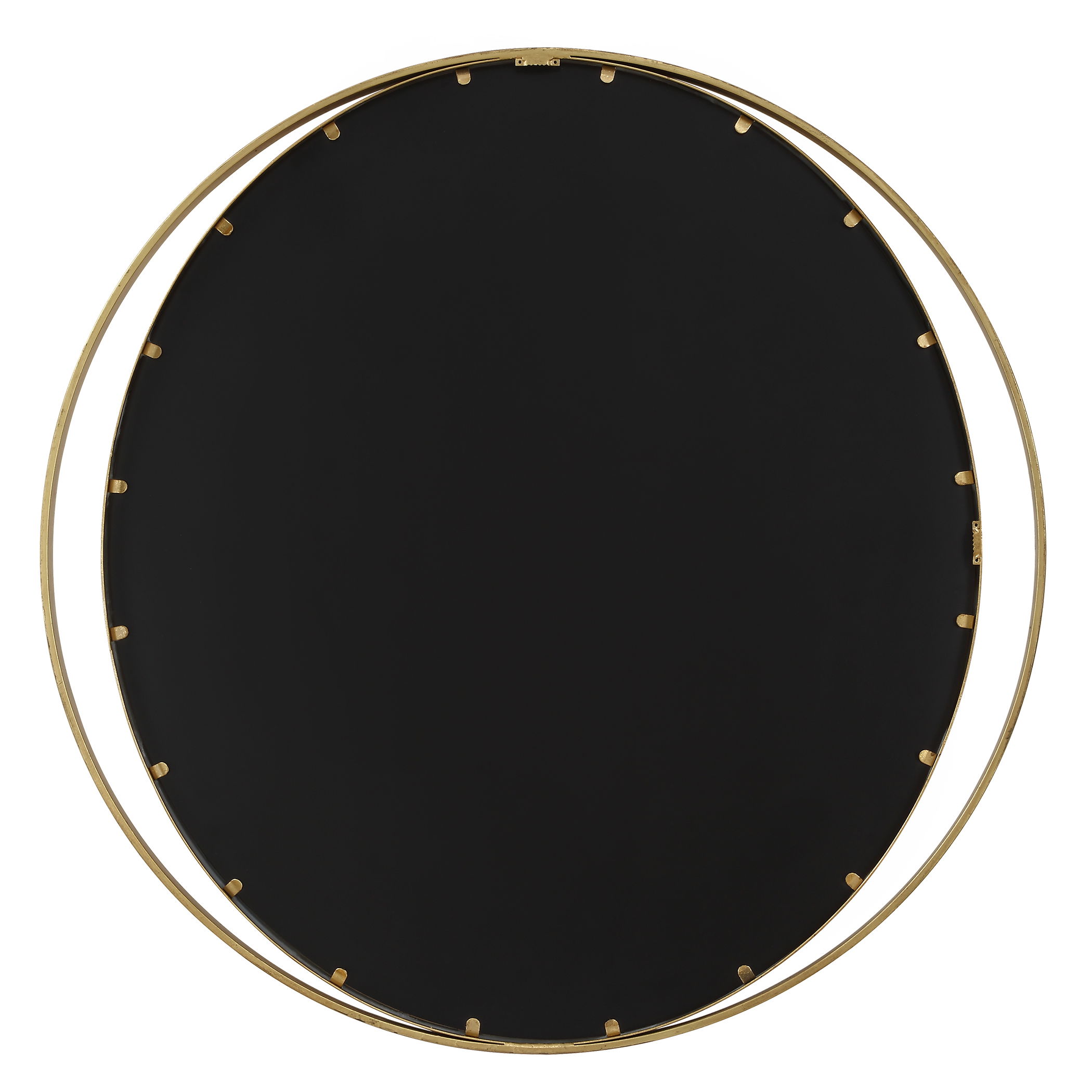 Rhodes Gold Round Mirror, by Uttermost, 36" width x 36" height x 1.25" depth View 8