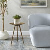 Lily Pad Antique Brass Accent Table, Side & End Table by Uttermost, 16" width x 21" height x 16" depth thumbnail 2