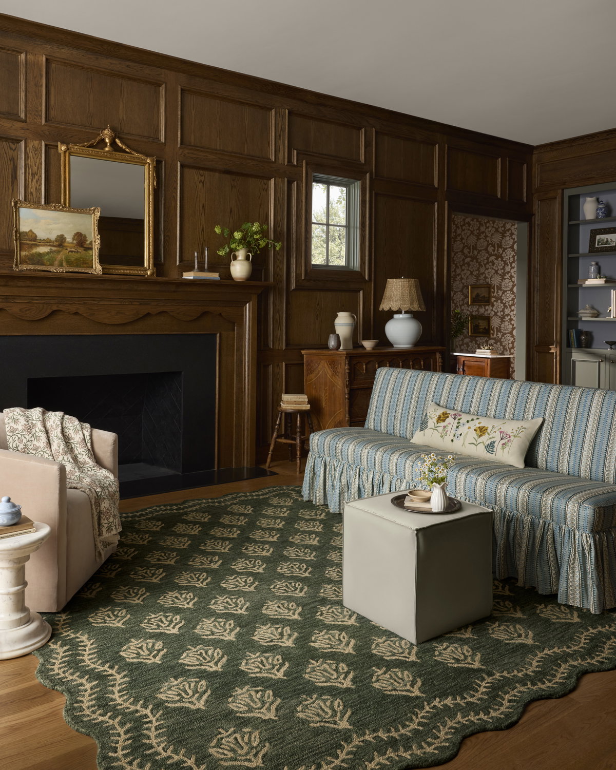 Rifle Paper Co. x Loloi Lisette Rug, 2'6" length x 7'6" width View 4