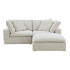 Clay Nook Modular Sectional Coastside Sand, Sectional Sofa by Moe's Home, 89" width x 32" height x 89" depth thumbnail 1