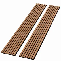 Online Designer Hallway/Entry 106” L x 12.6” W - 3D Acoustic Soundproof Wood Slat Wall Panel - Decorative Shiplap, Acoustic Wall Tile