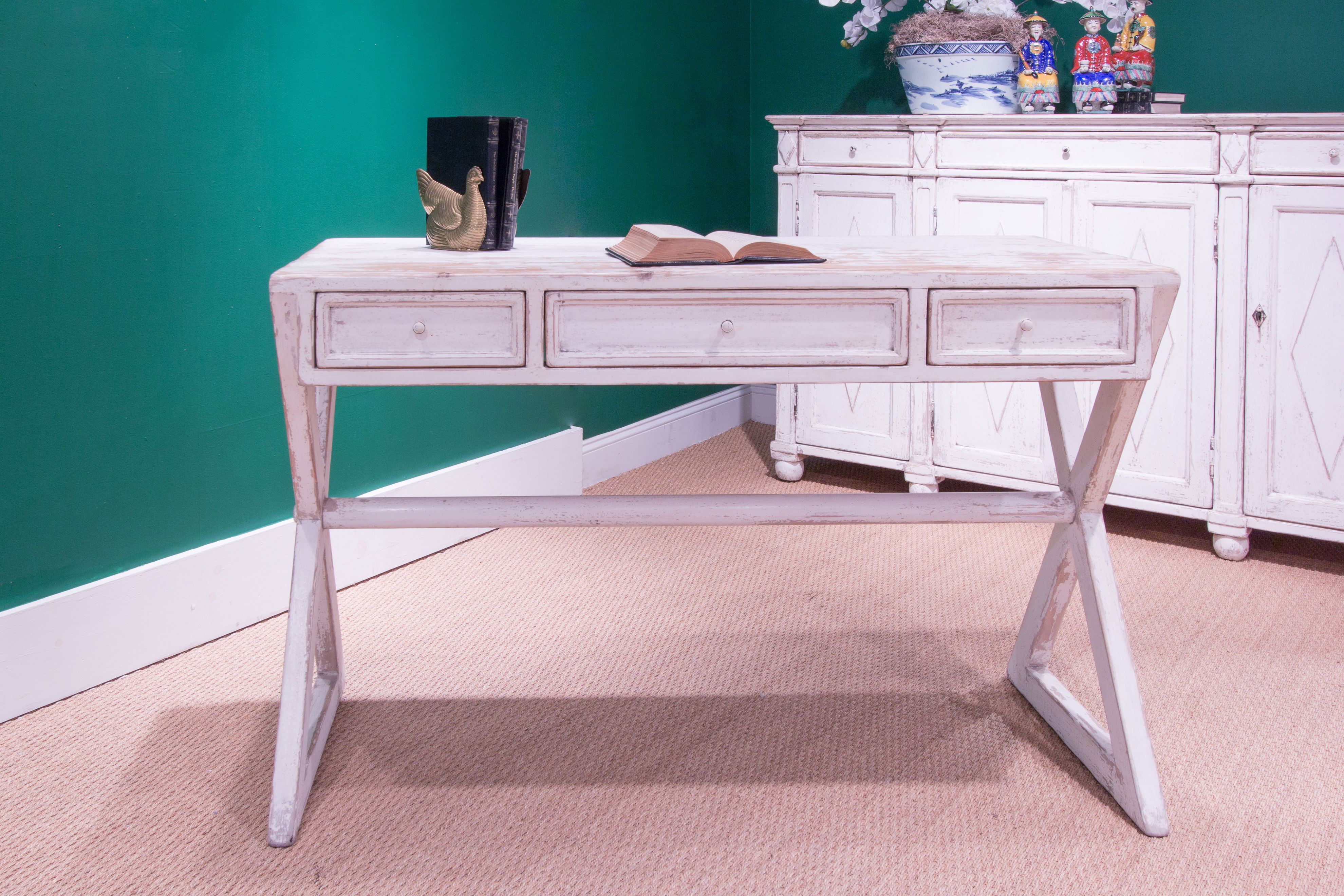 Kitchen Desk, by Sarreid, 51" length x 22" width x 32" height View 15