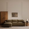 Hutton Left Sectional Olive, Sectional Sofa by Moe's Home, 100" width x 36.2" height x 29.8" depth thumbnail 9