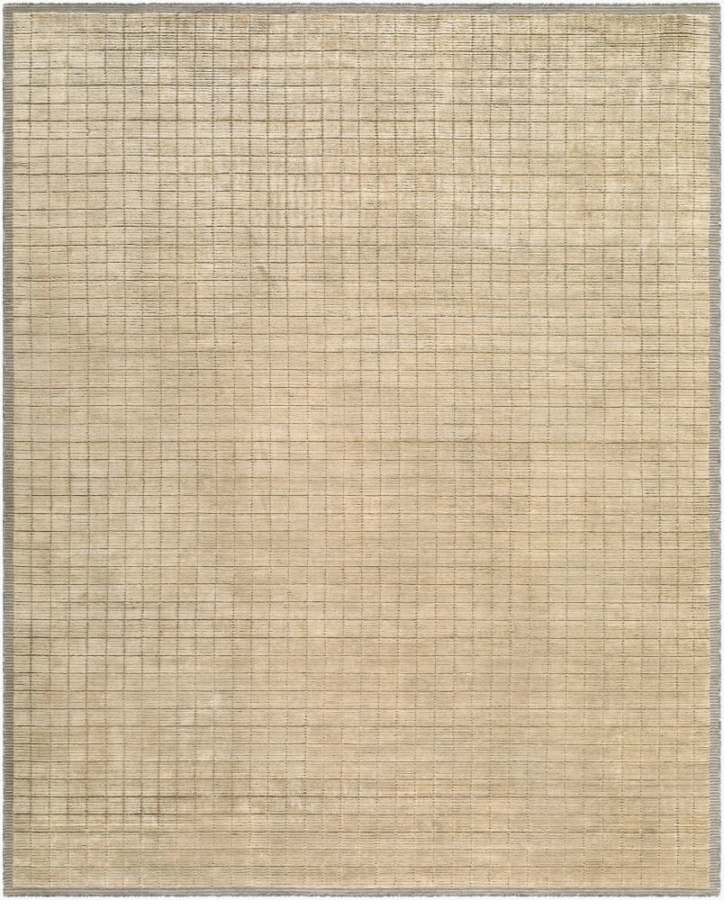 Carre Handmade Rug, by Surya, 3' length x 2' width