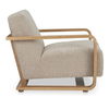 Eckersley Lounge Chair Beige Faux Shearling thumbnail 2