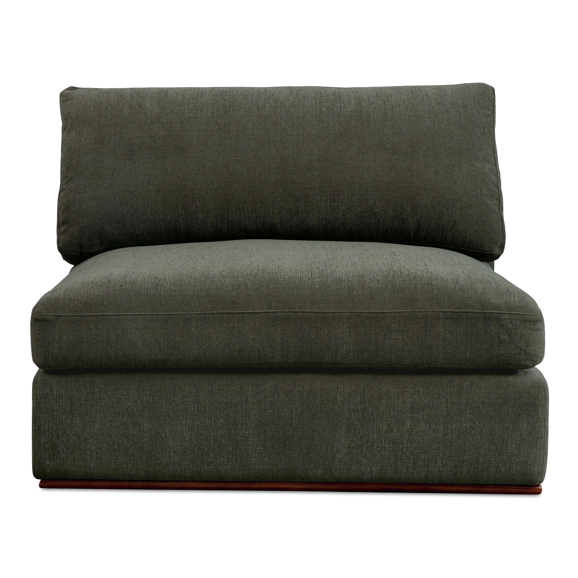 Rue Slipper Chair Deep Green, Accent Chair by Moe's Home, 41" width x 23.6" height x 41" depth View 1