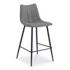 Alibi Bar Stool Dark Grey-set Of Two, Counter & Bar Stool by Moe's Home, 17.7" width x 40.9" height x 20" depth thumbnail 2