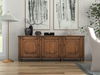 French Country Sideboard, Old Pine Stain, Cabinets & Sideboard by Sarreid, 87" length x 19" width x 34" height thumbnail 14