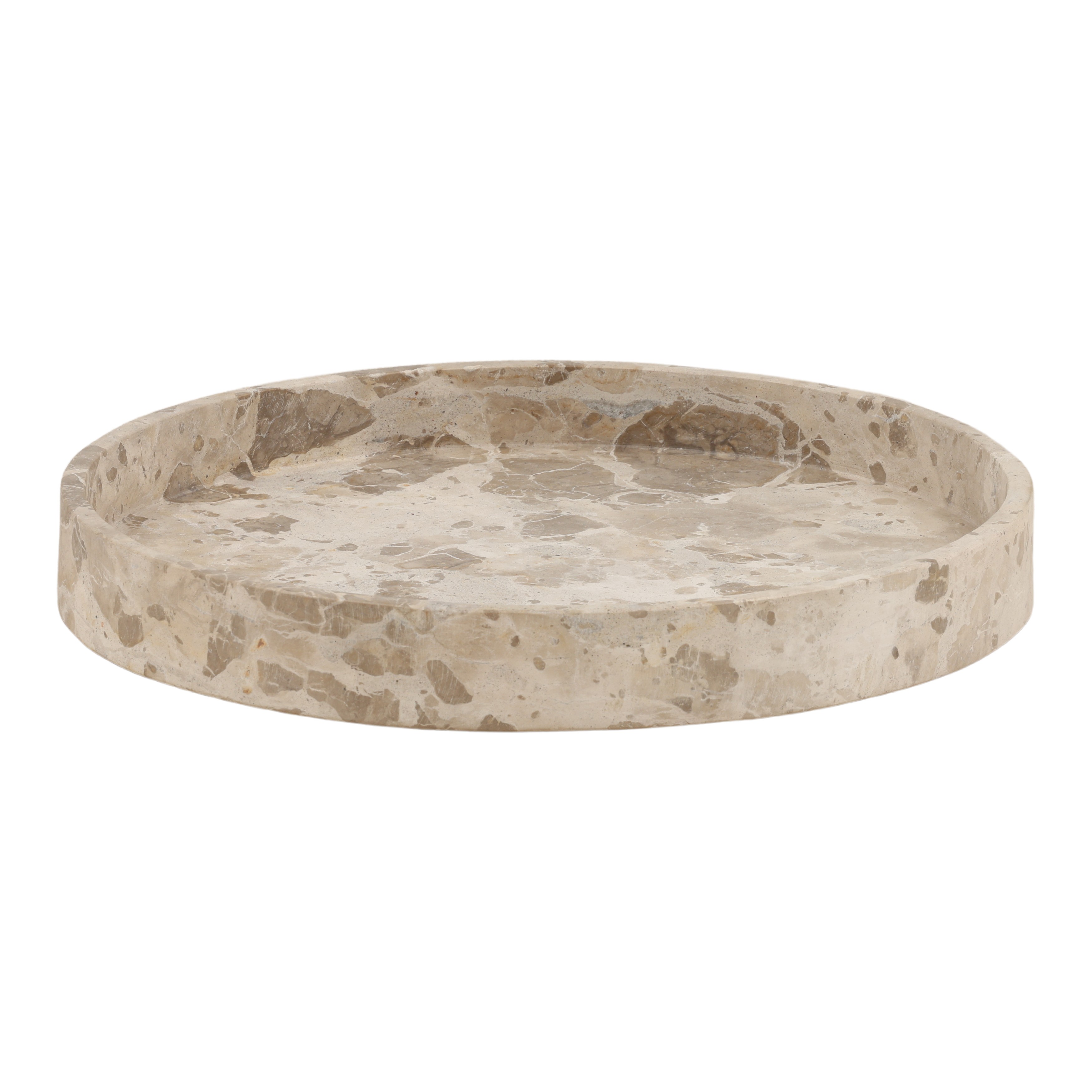 Marcel Bowl Beige, Decor by Dovetail, 20" width x 2.5" height x 20" depth View 1