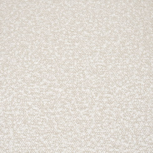 Brently Accent Chair with Cream Boucle Fabric & Matte Black Metal Legs