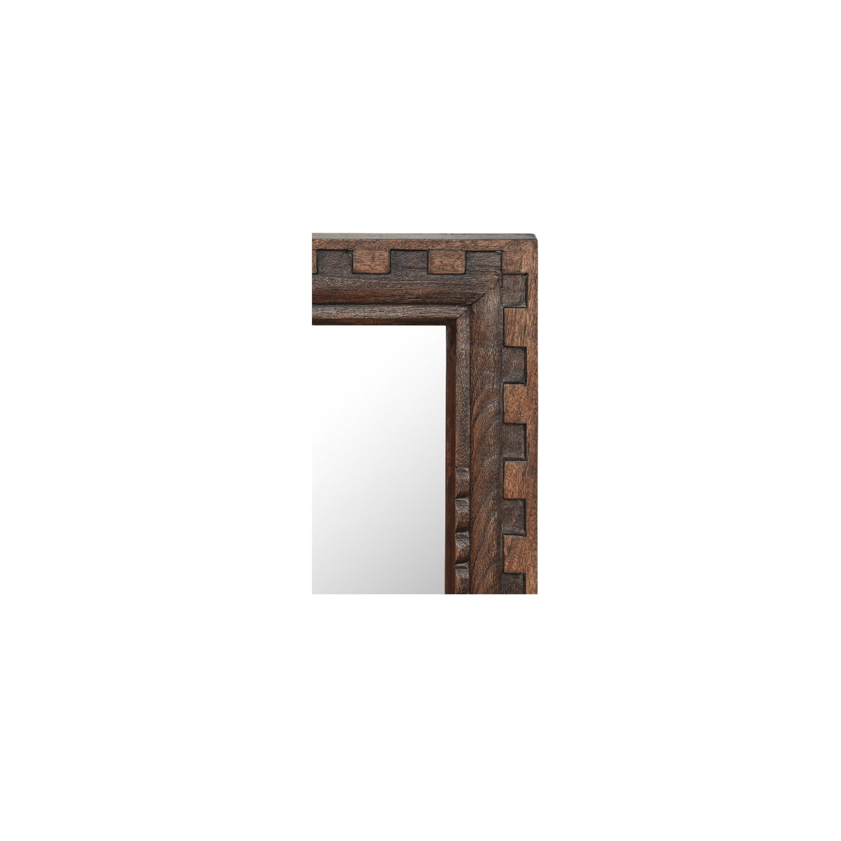 Holland Mirror Small Brown, by Moe's Home, 12" width x 18" height x 2" depth View 4