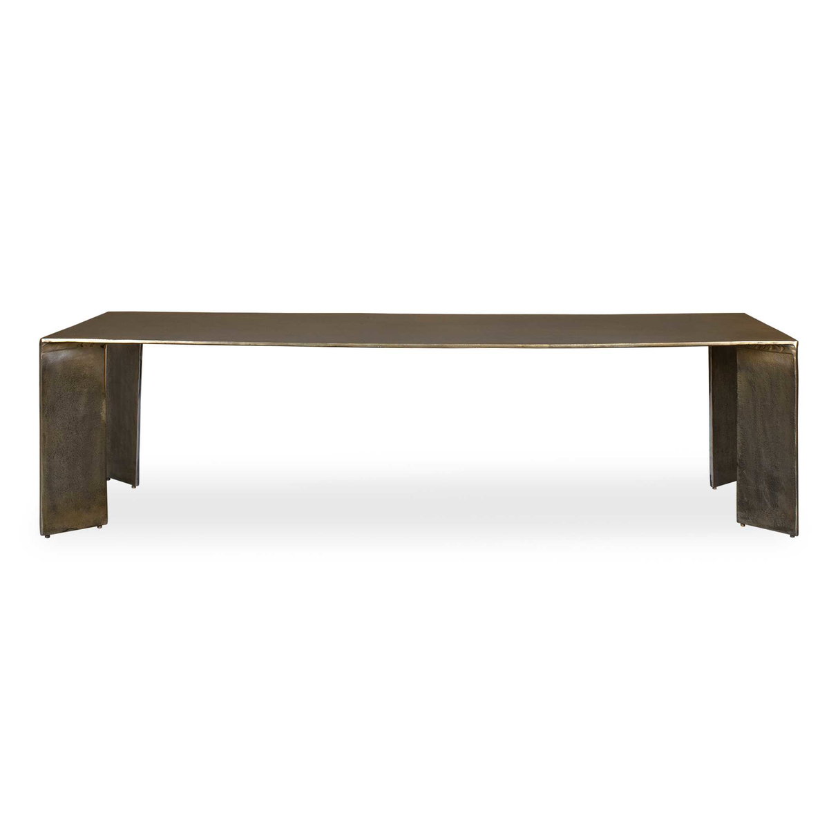 Reade Brass Outdoor Coffee Table, Outdoor Table by Uttermost, 5'3" width x 1'4" height x 2' depth View 1