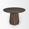 Jovani 94' Solid Dark Brown Mango Wood Oval Dining Table thumbnail 4