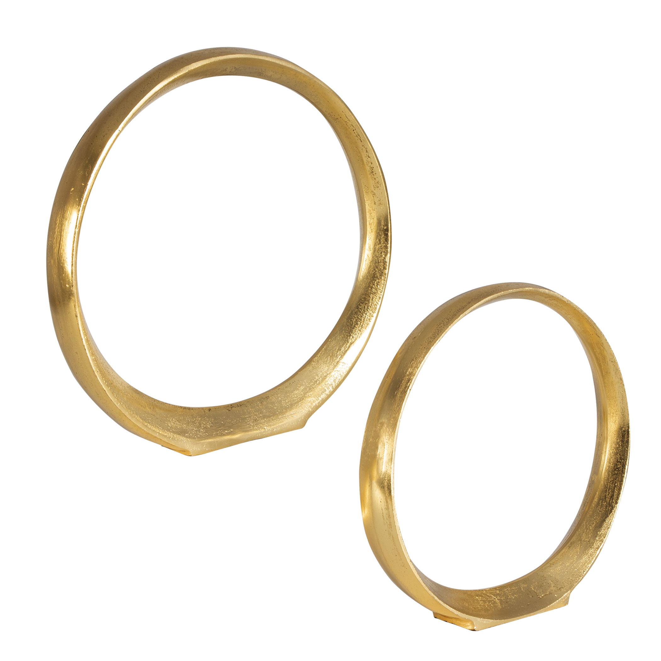 Jimena Gold Ring Sculptures Set/2 large image 