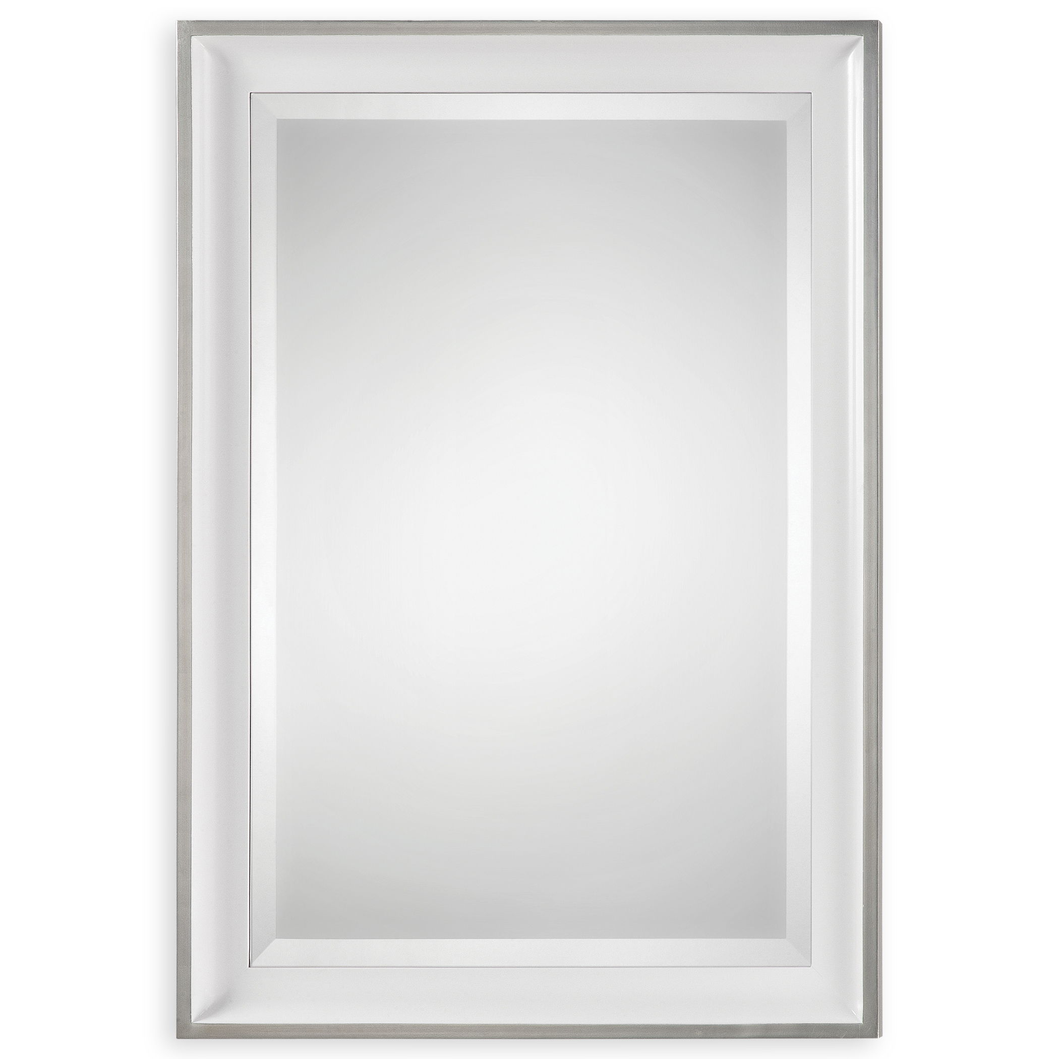 Lahvahn White Silver Mirror large image 