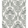 Bold Brocade Black Wallpaper, by York Wall, 33' length x 1'8.5" width x 0.02" depth thumbnail