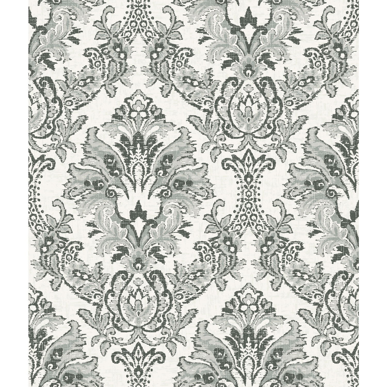 Bold Brocade Black Wallpaper large image 