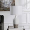 Dakota White Crackle Table Lamp, by Uttermost, 15" width x 26.5" height x 15" depth thumbnail 4