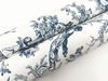 Old World Toile Blue & White Wallpaper thumbnail 1