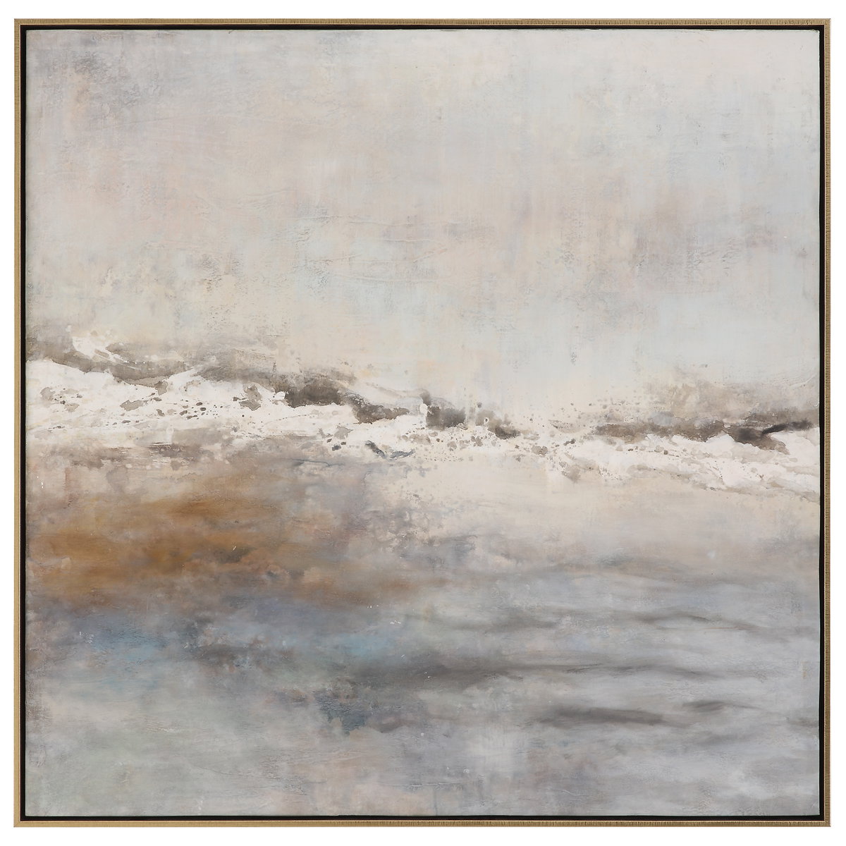 Storm Clouds Abstract Hand Painted Art, by Uttermost, 43.25" width x 43.25" height x 2.25" depth View 1
