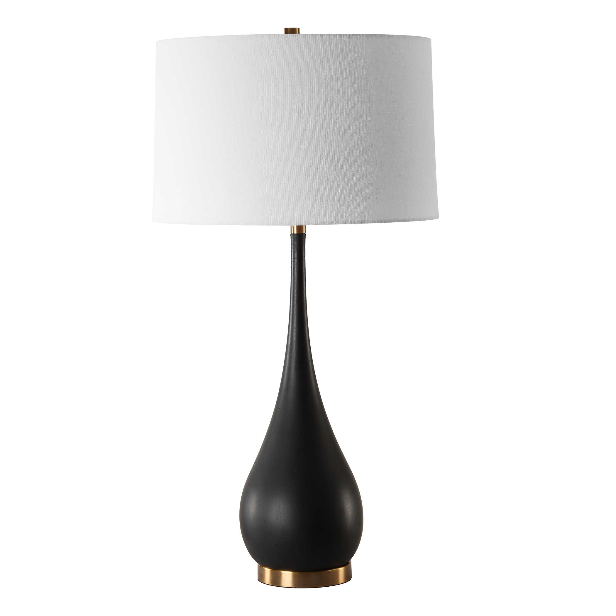 Nocturnal Black Table Lamp, by Uttermost, 18" width x 34.5" height x 18" depth View 5