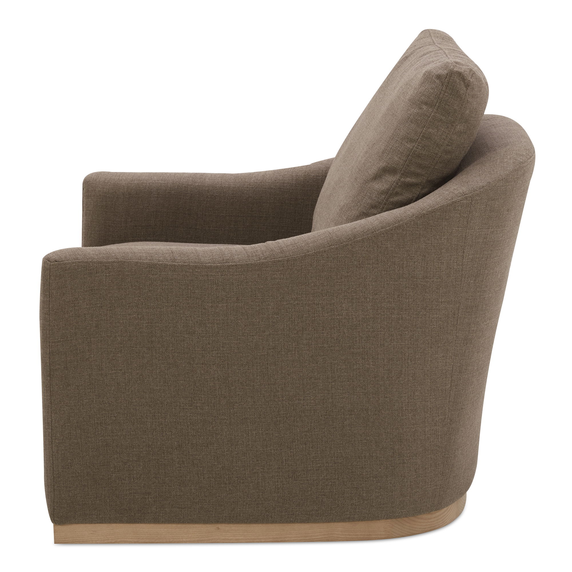 Linden Swivel Chair Soft Taupe large image 