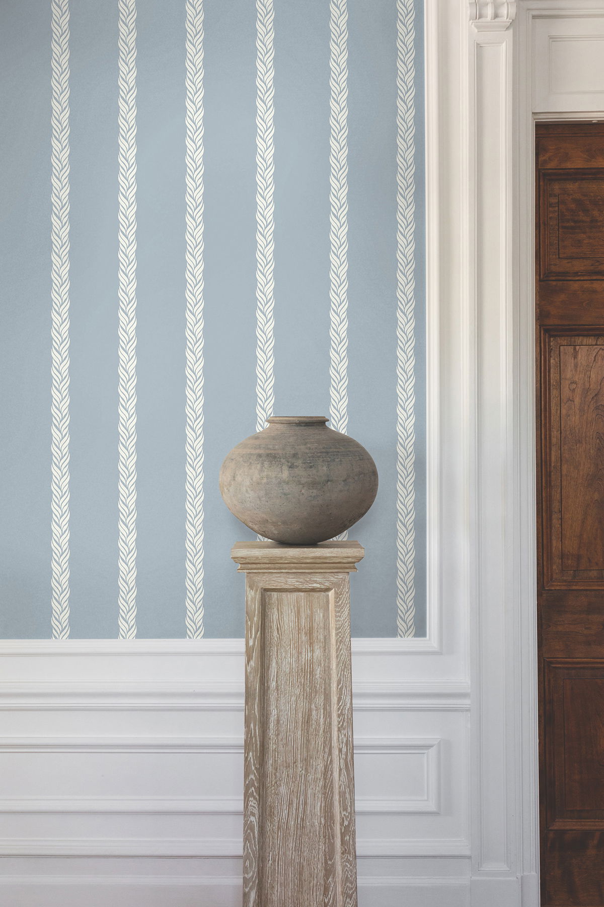 Braided Stripe Blue Wallpaper large image 
