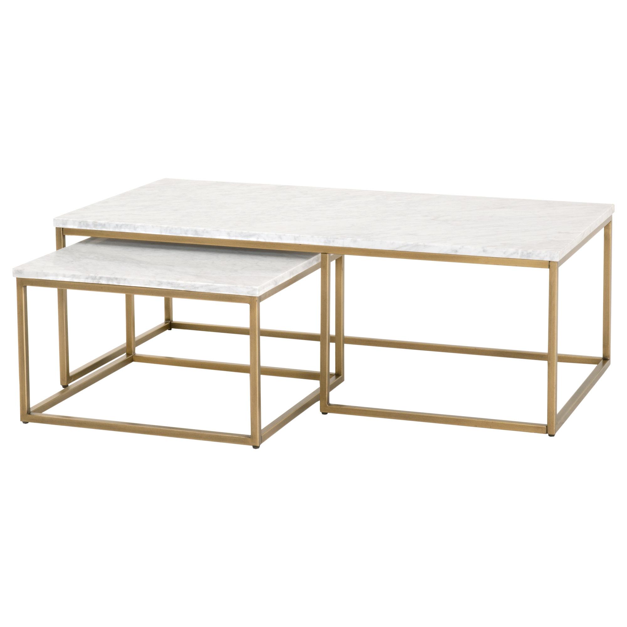 Carrera Nesting Coffee Table, by Essentials for Living, 52" width x 18" height x 28" depth View 4