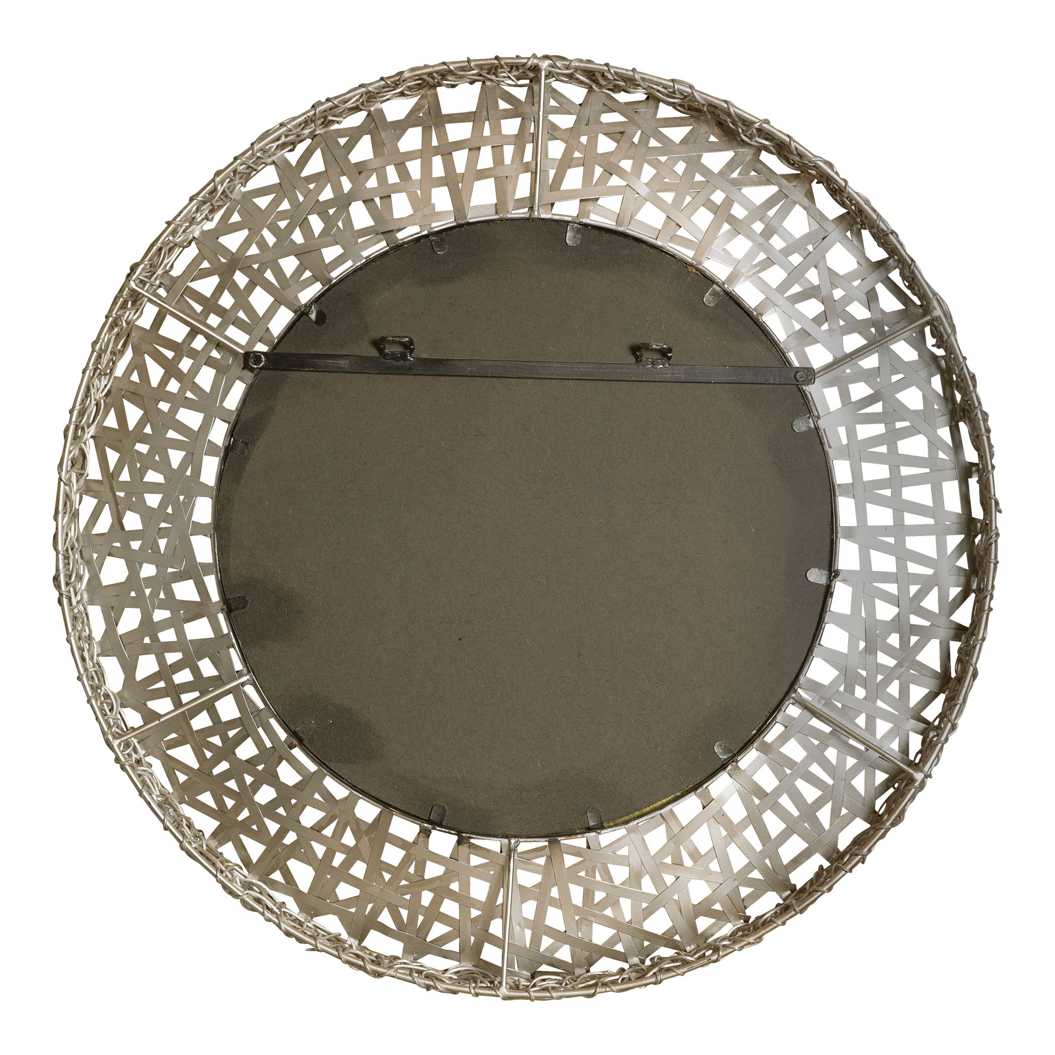 Alita Champagne Woven Metal Mirror, by Uttermost, 32.25" width x 32.25" height x 3" depth View 4