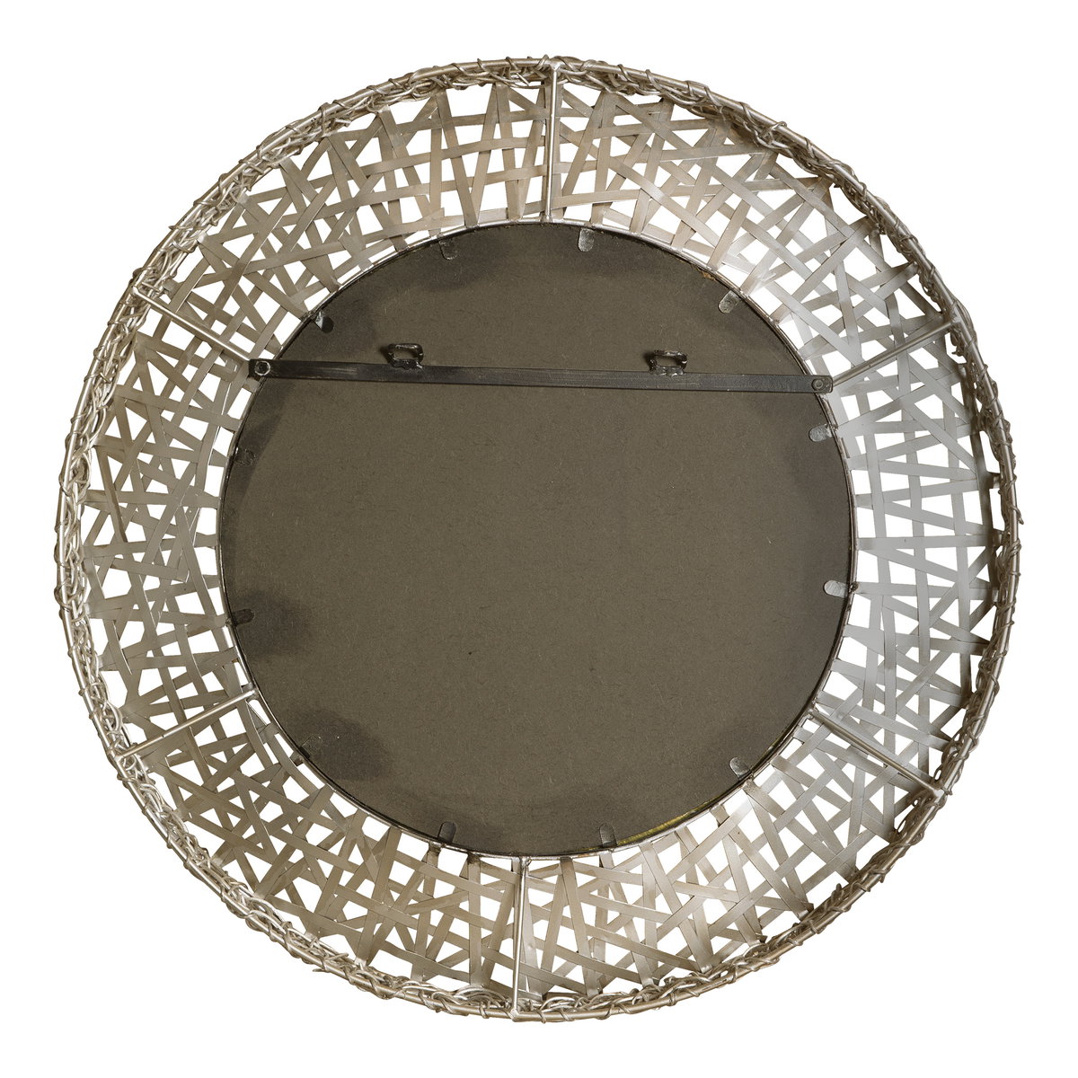 Alita Champagne Woven Metal Mirror, by Uttermost, 32.25" width x 32.25" height x 3" depth View 4