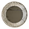 Alita Champagne Woven Metal Mirror, by Uttermost, 32.25" width x 32.25" height x 3" depth thumbnail 4